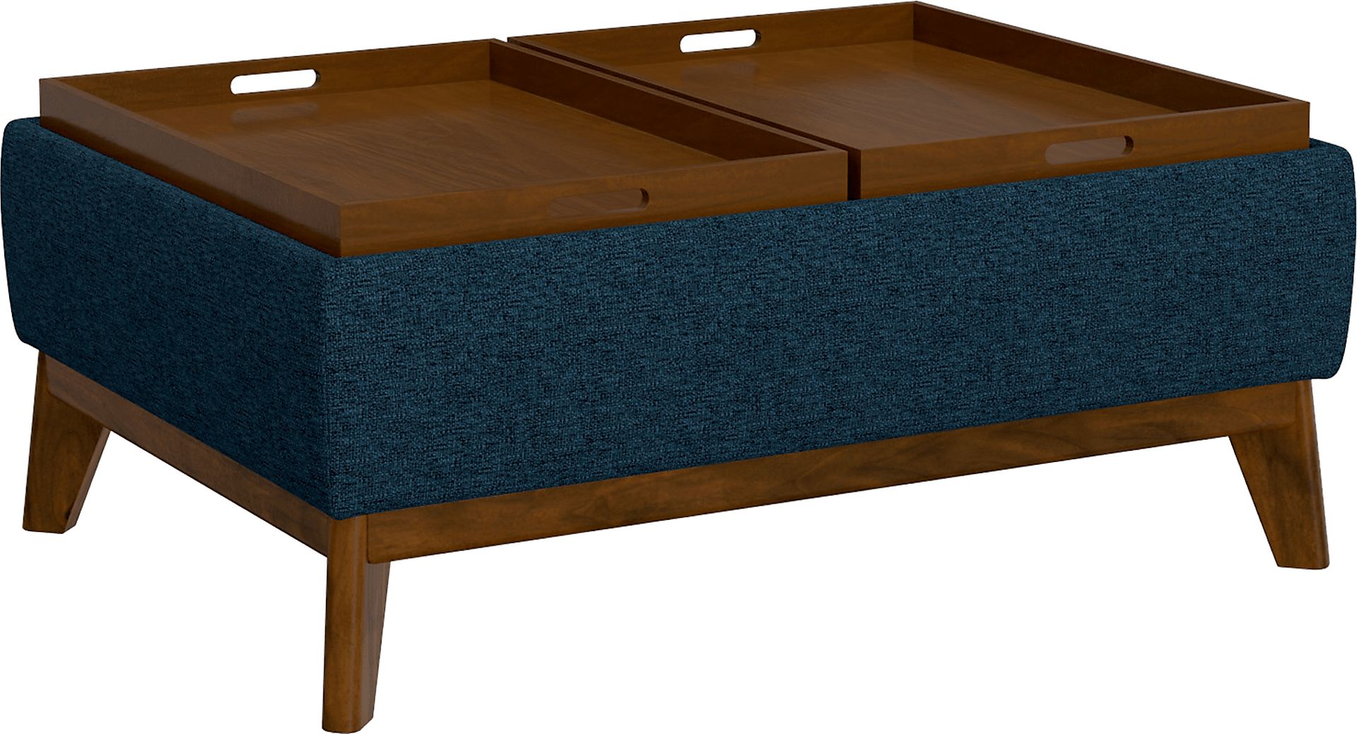 Laffitte Blue Ottoman - Image 4
