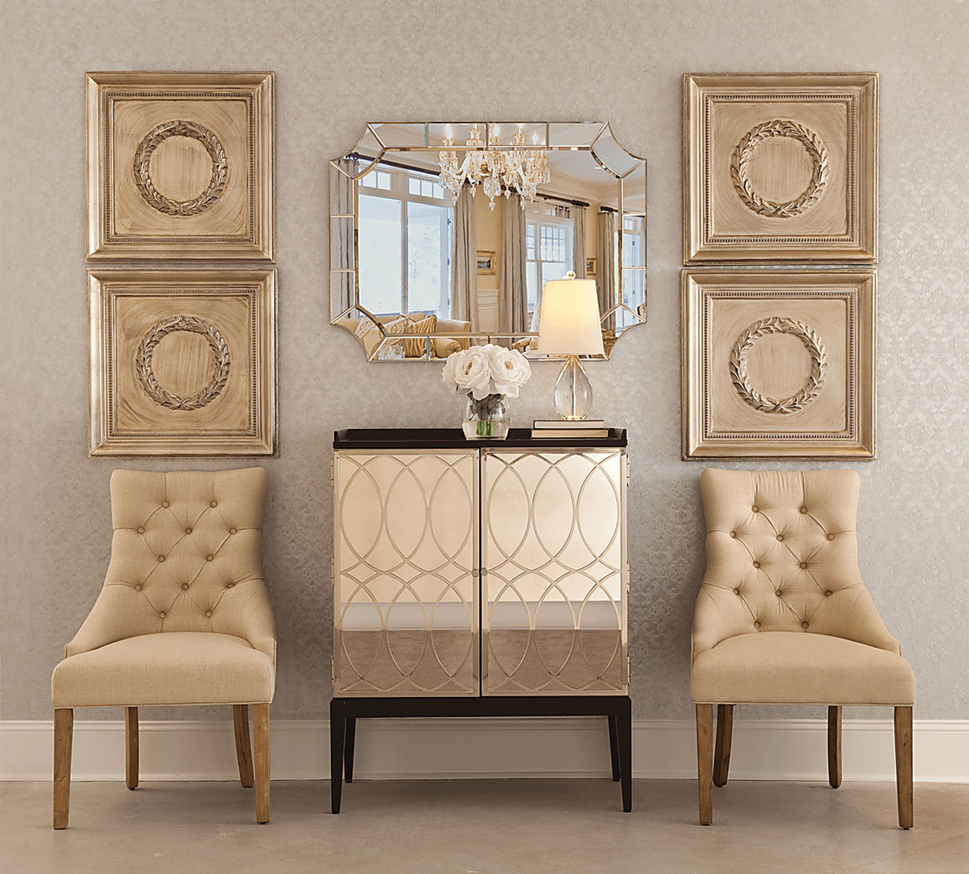 Lafield Silver Accent Cabinet - Image 2