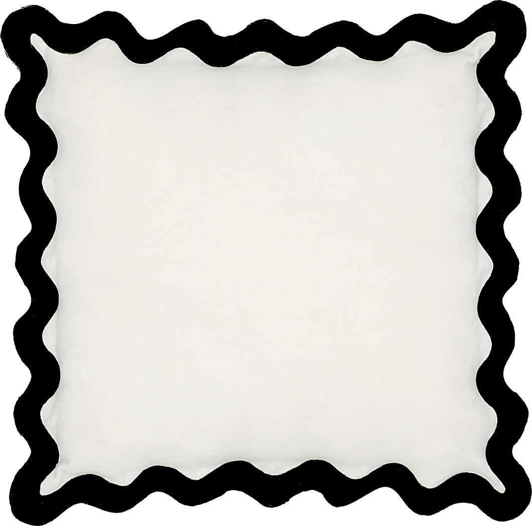 Lafora Black and White Accent Pillow