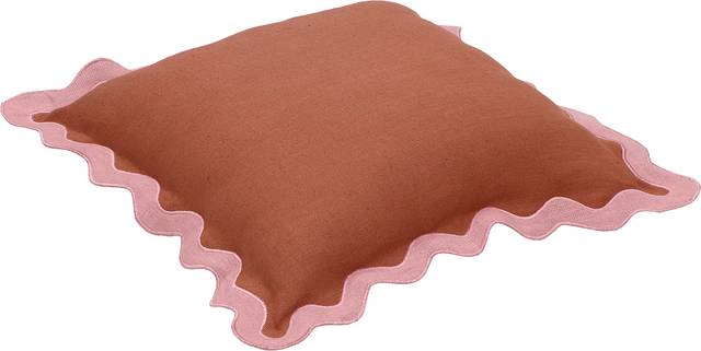 Lafora Pink and Terracotta Accent Pillow - Thumbnail - Image 2