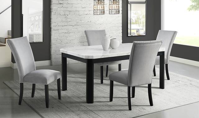 Lafortune Gray Side Chair Set - Thumbnail - Image 2