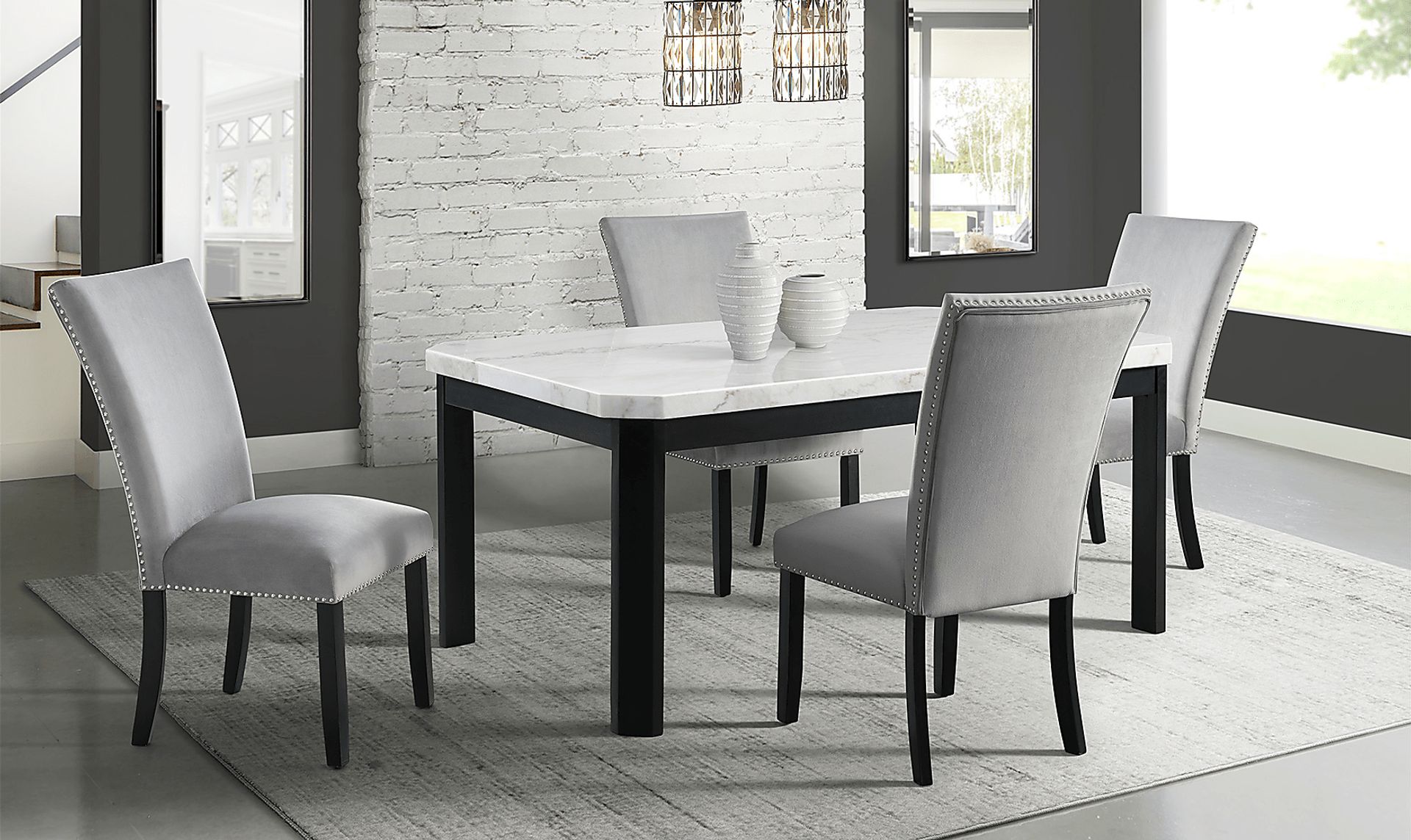 Lafortune Gray Side Chair Set - Image 2