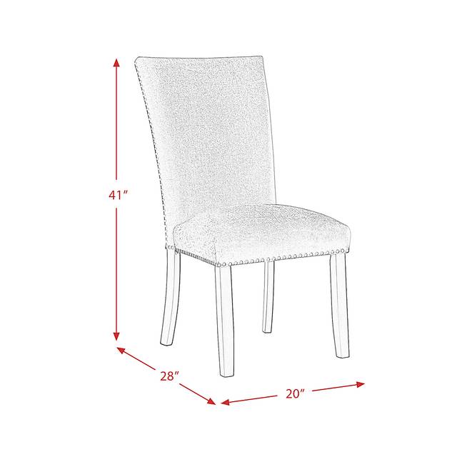 Lafortune Gray Side Chair Set - Thumbnail - Image 9