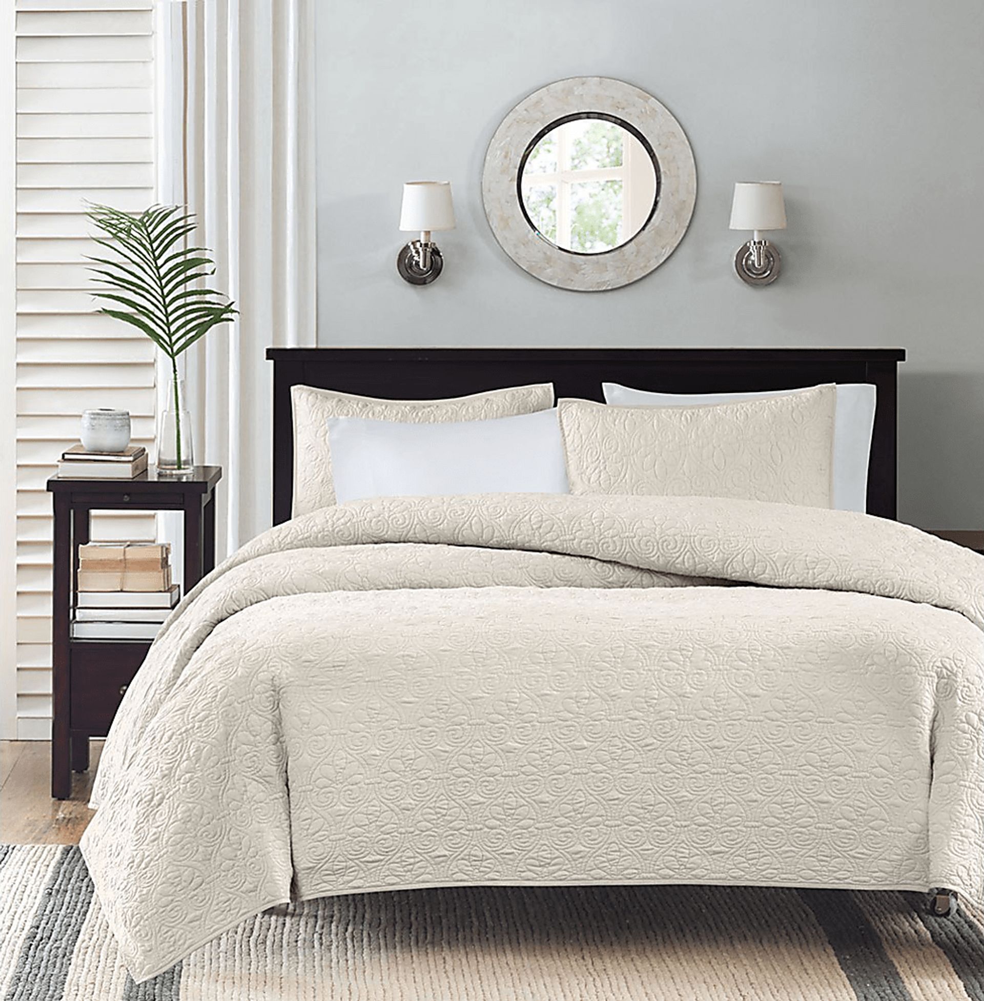 Lafourche Cream 2 Pc Twin/Twin XL Coverlet Set - Image 3