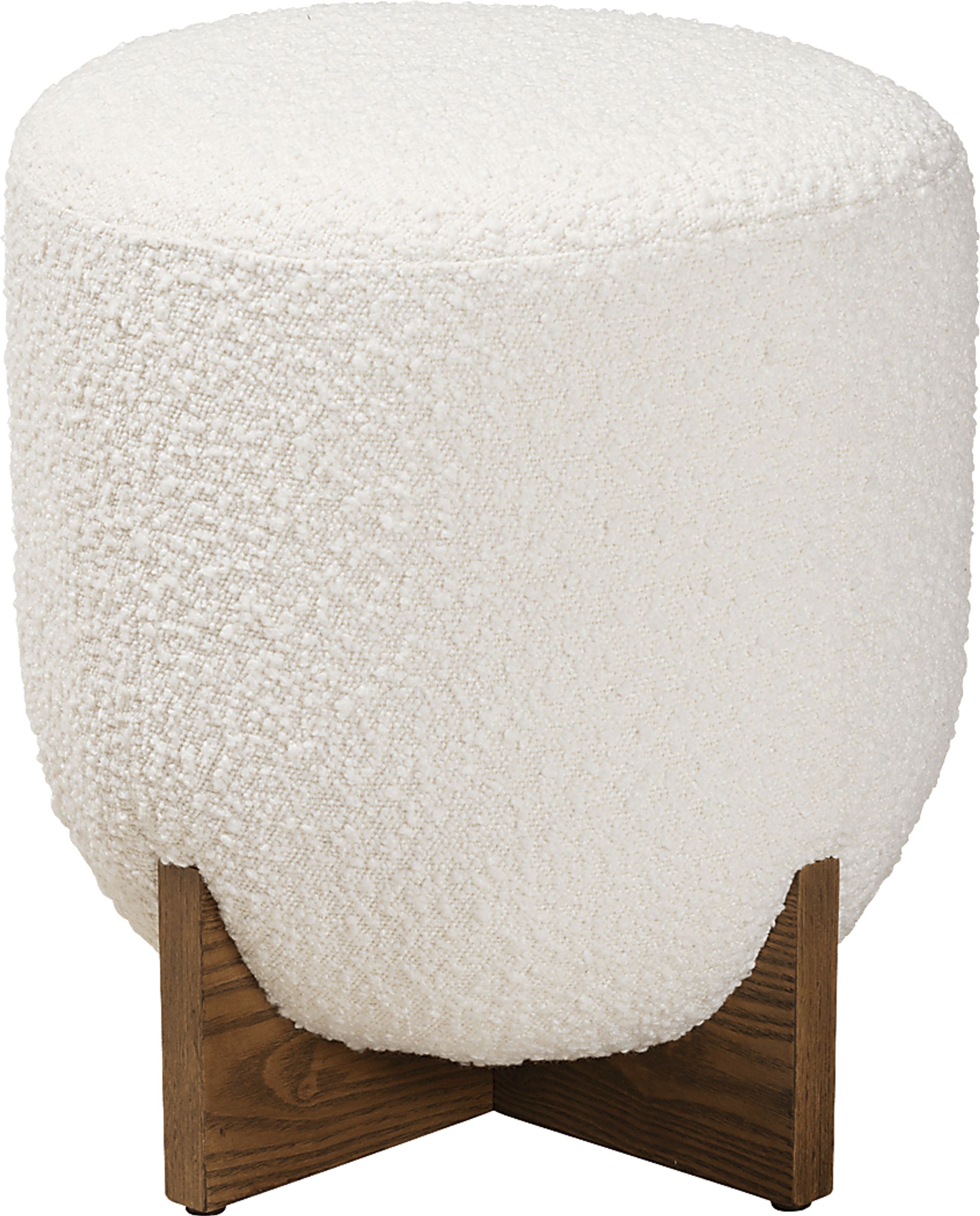 Lafoye Cream Ottoman - Image 4