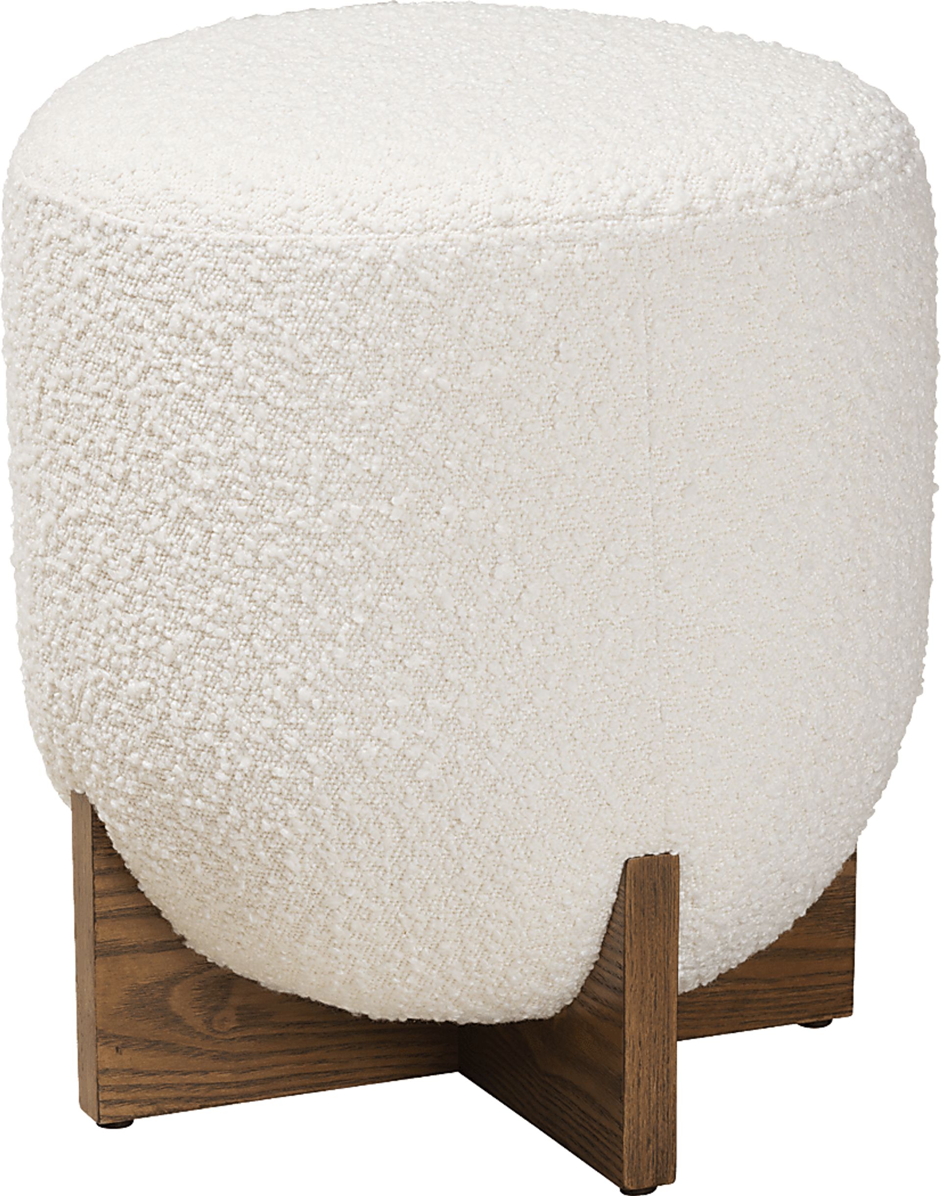 Lafoye Cream Ottoman - Image 1