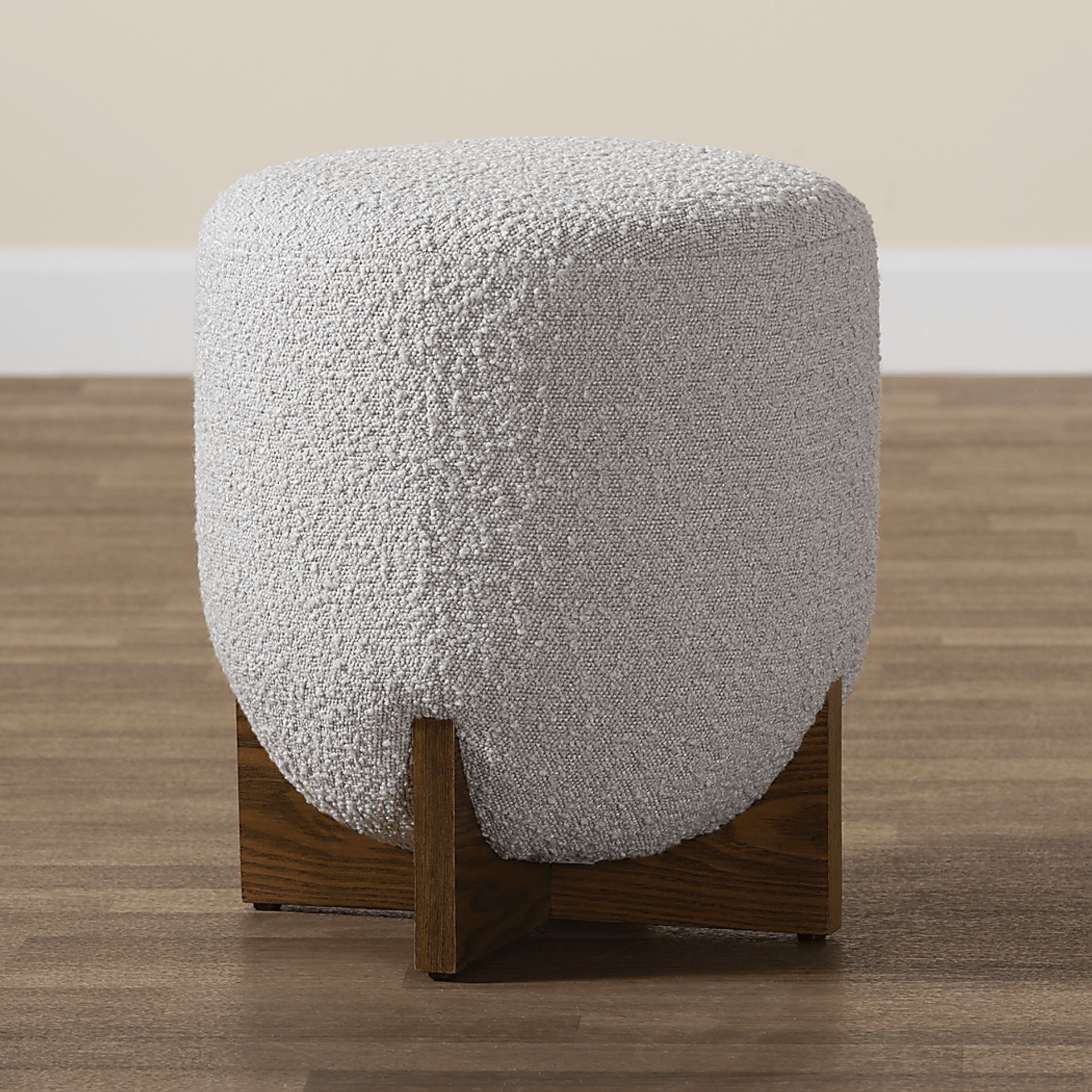 Lafoye Light Gray Ottoman - Image 3
