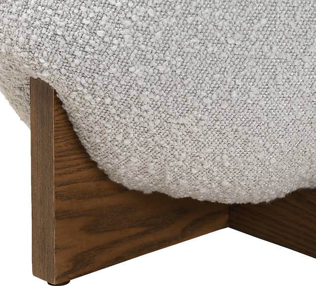 Lafoye Light Gray Ottoman - Thumbnail - Image 6