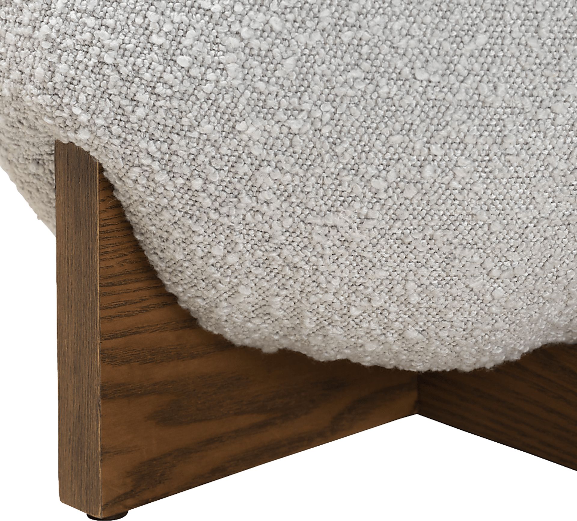 Lafoye Light Gray Ottoman - Image 6