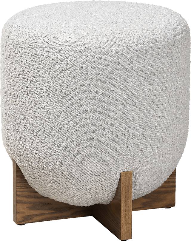 Lafoye Light Gray Ottoman - Thumbnail - Image 1