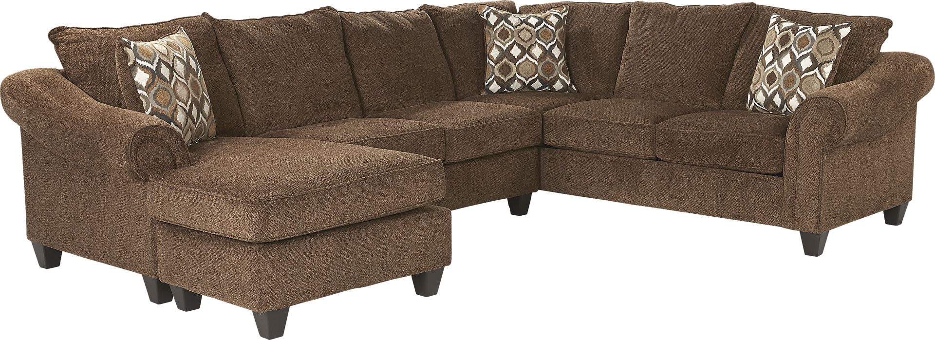 Lago Vista Chocolate 2 Pc Sectional - Image 1