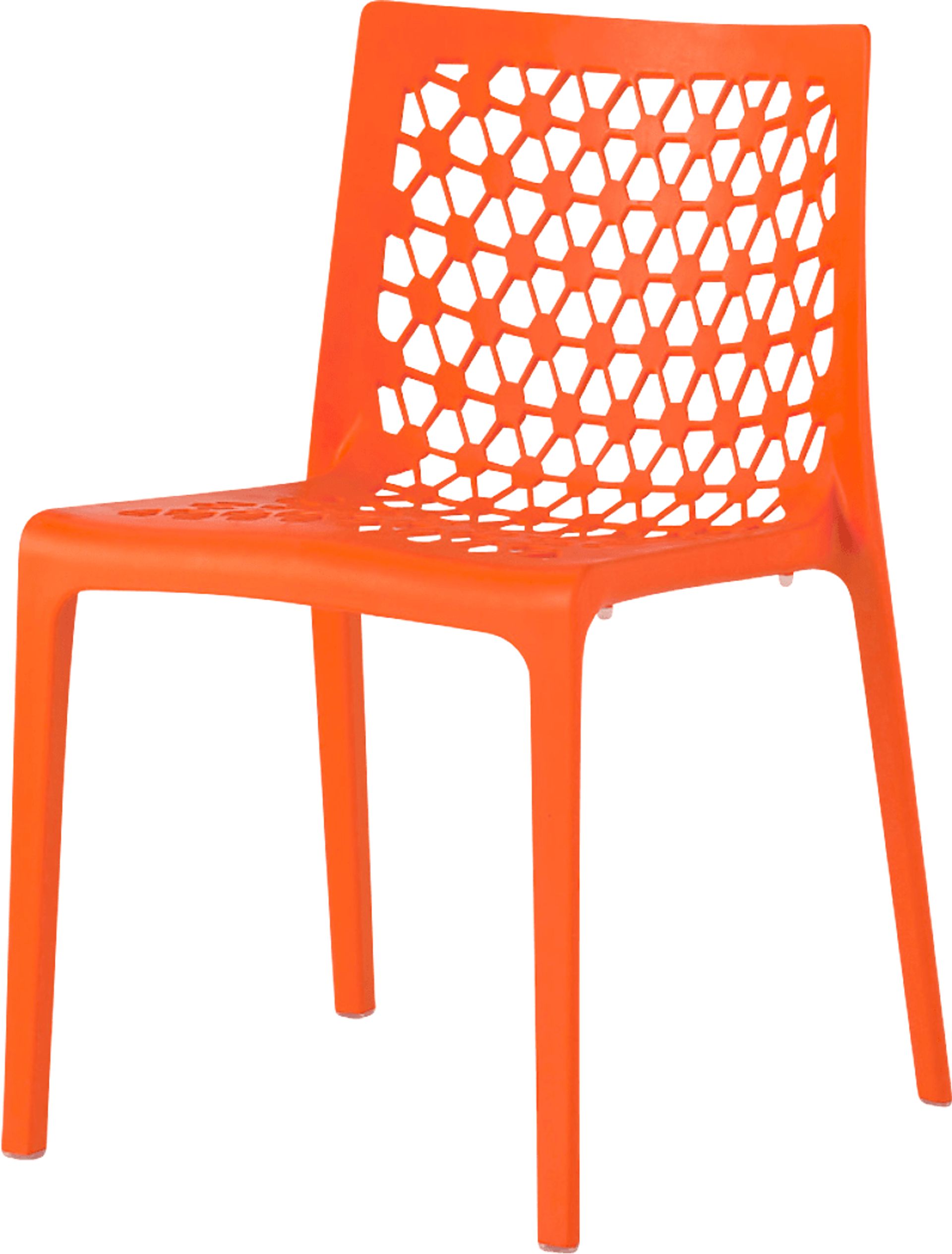 Lagoon Milan Orange Outdoor Dining Chair, Set of 2 - Image 2