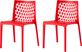 Lagoon Milan Red Outdoor Dining Chair, Set of 2