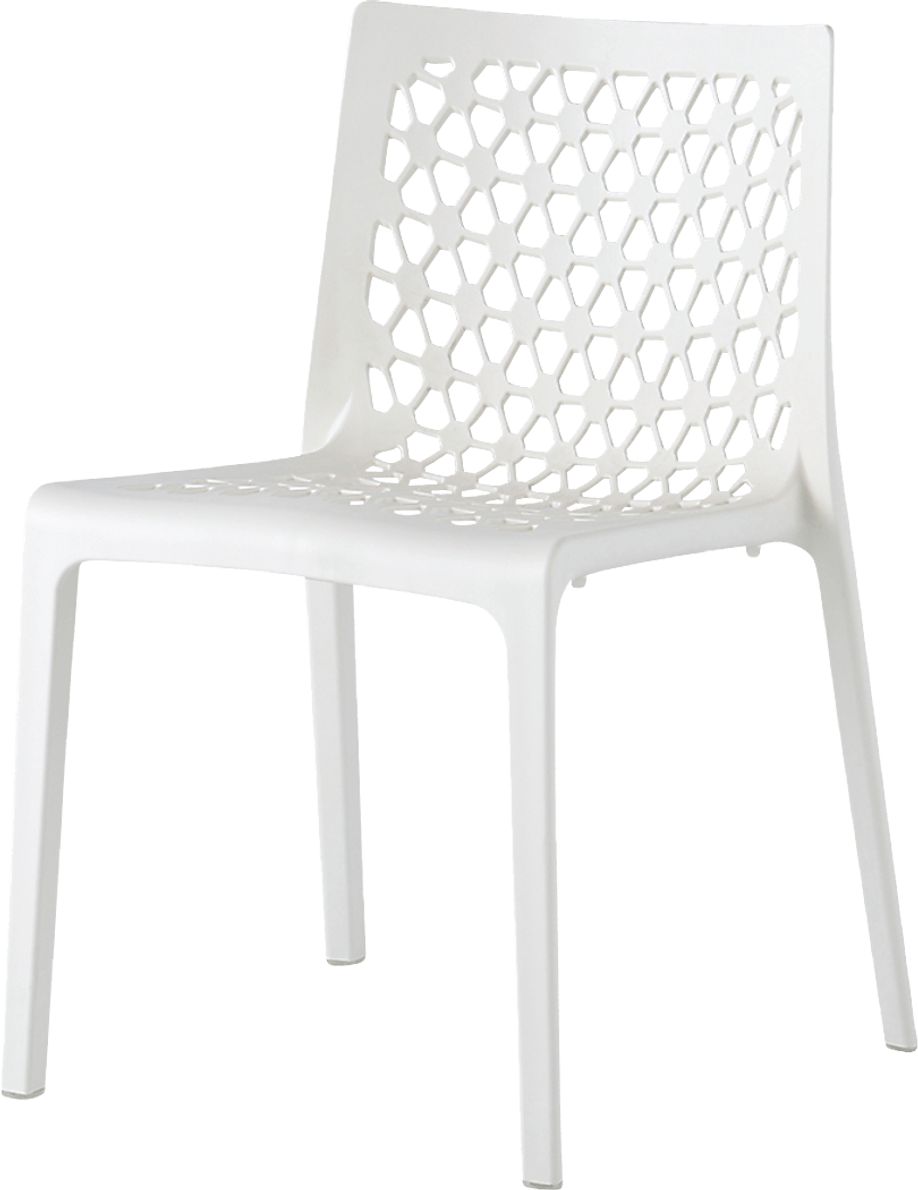 Lagoon Milan White Outdoor Dining Chair, Set of 2