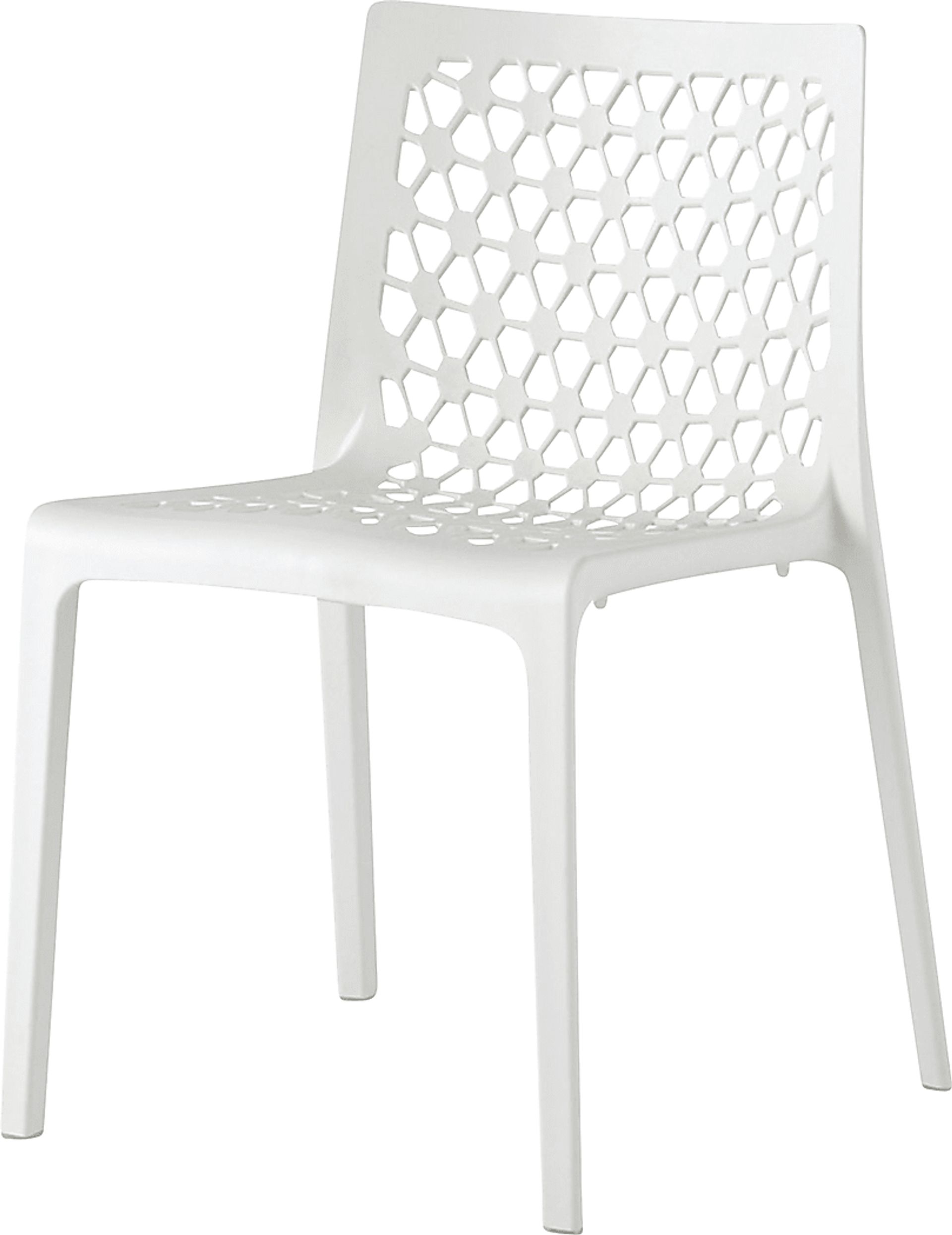 Lagoon Milan White Outdoor Dining Chair, Set of 2 - Image 4