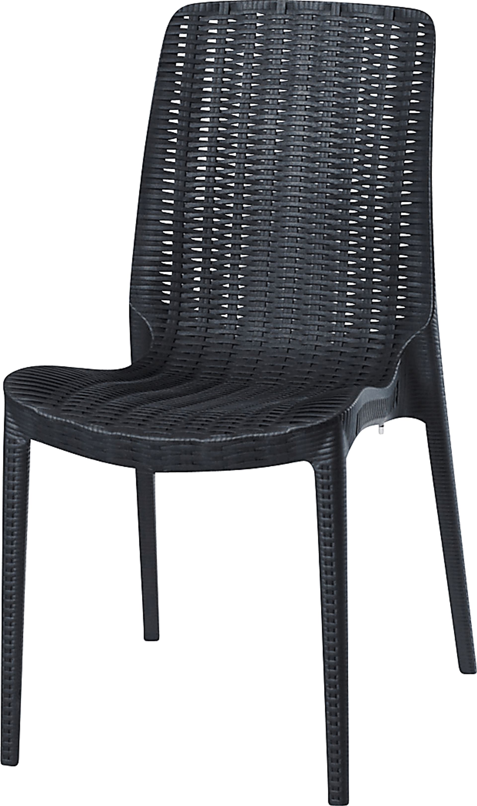 Lagoon Rue Black Outdoor Dining Chair, Set of 2 - Image 2