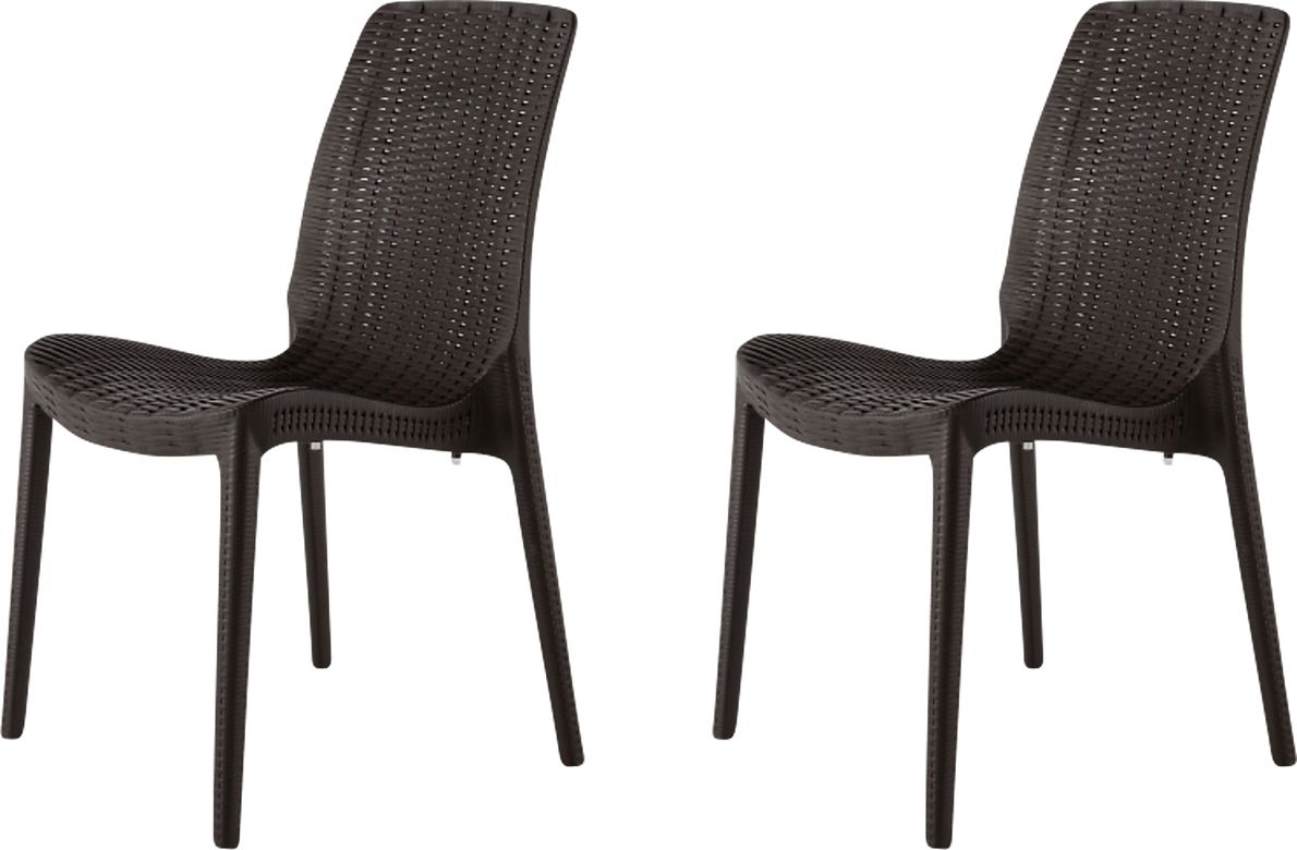 Lagoon Rue Brown Outdoor Dining Chair, Set of 2