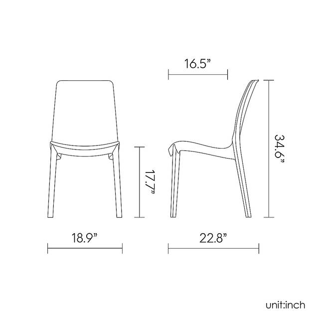 Lagoon Rue Gray Outdoor Dining Chair, Set of 2 - Thumbnail - Image 4