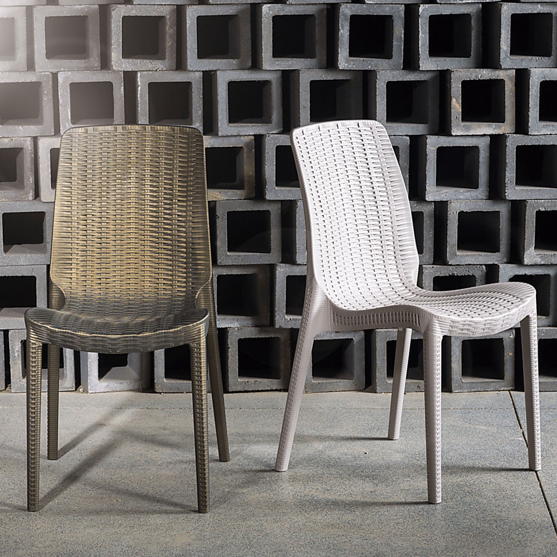Lagoon Rue White Outdoor Dining Chair, Set of 2 - Image 5