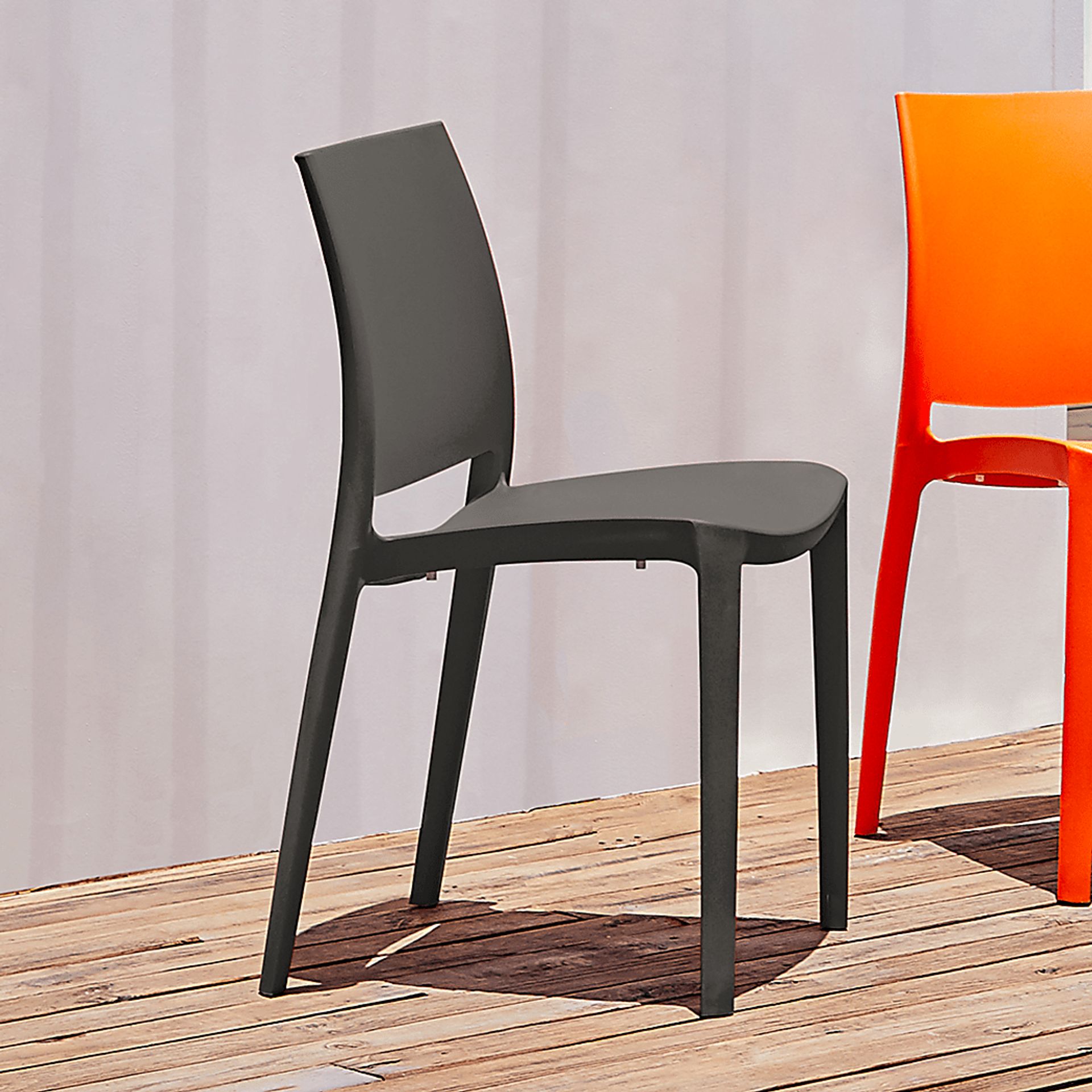 Lagoon Sensilla Dark Gray Outdoor Dining Chair, Set of 2 - Image 2