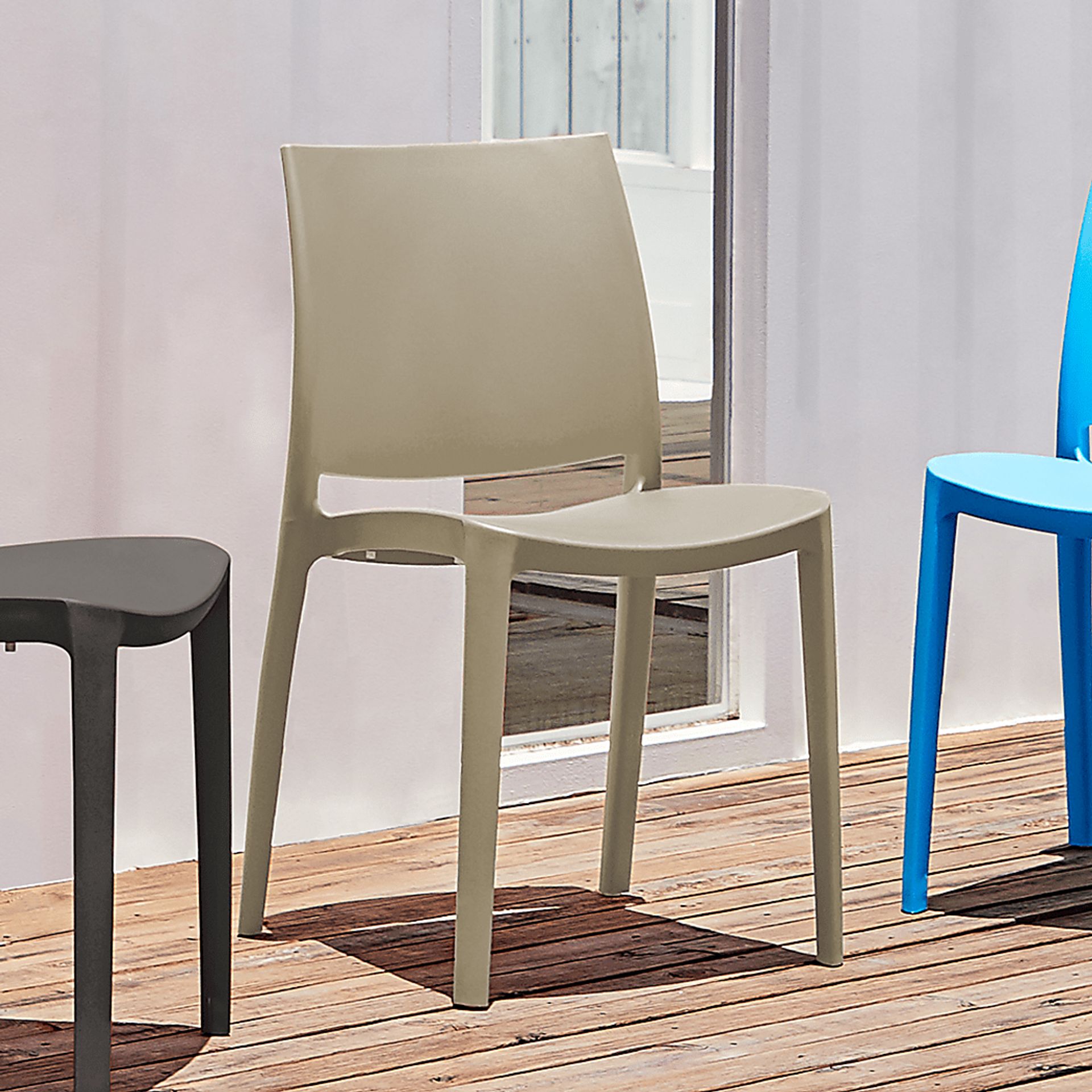 Lagoon Sensilla Gray Outdoor Dining Chair, Set of 2 - Image 2