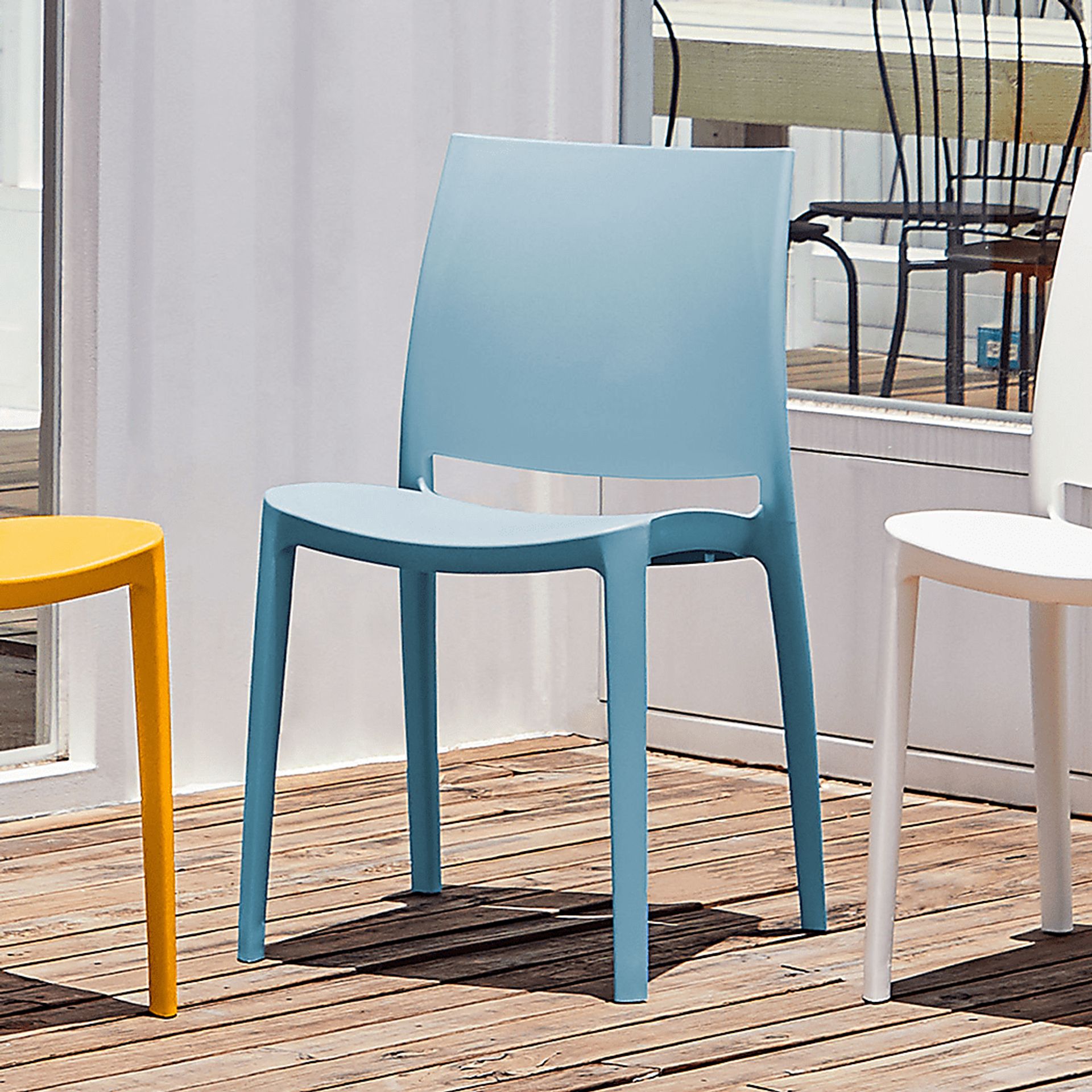 Lagoon Sensilla Light Blue Side Chair, Set of 2 - Image 2