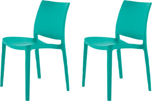 Lagoon Sensilla Turquoise Side Chair, Set of 2 - Thumbnail - Image 1