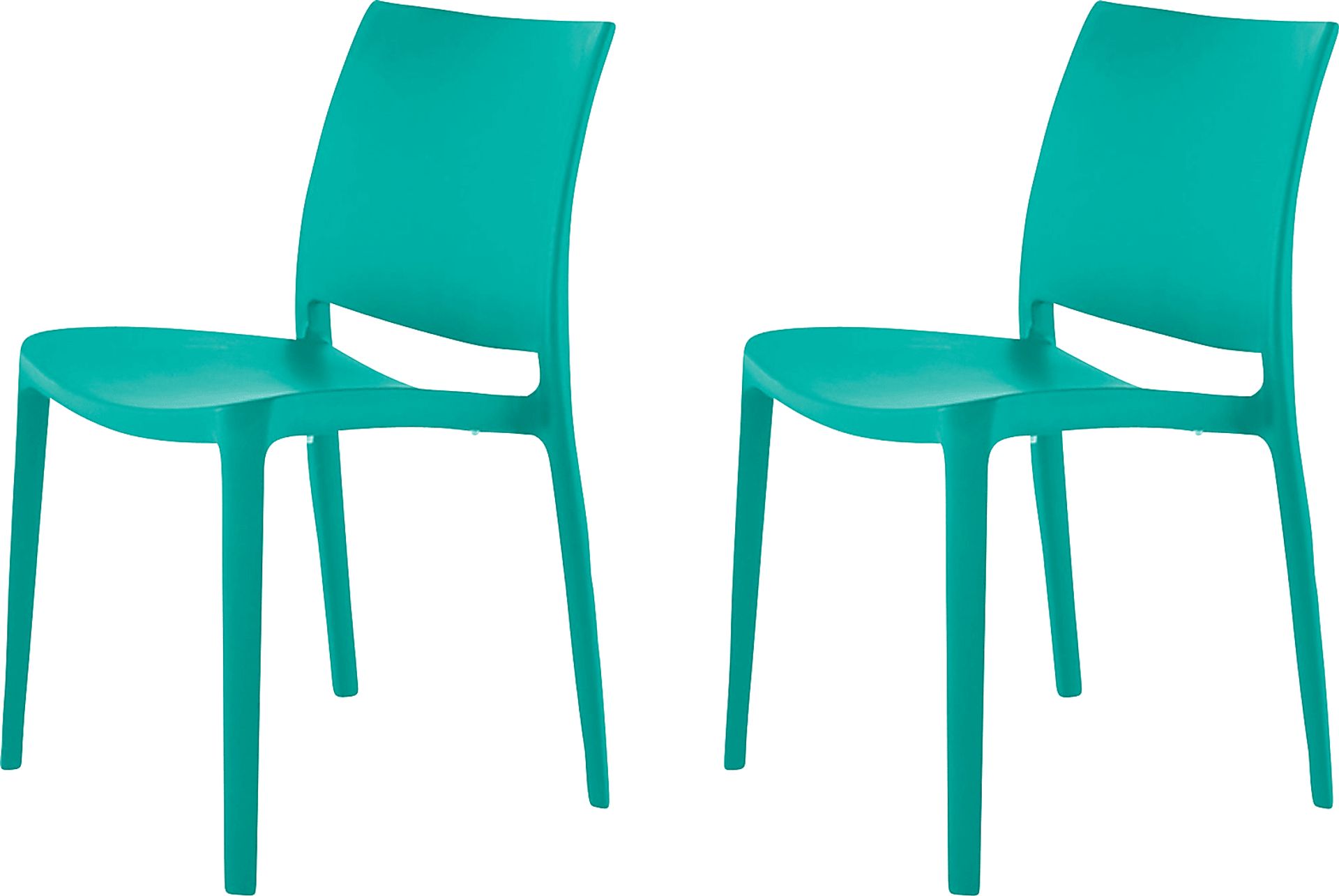 Lagoon Sensilla Turquoise Side Chair, Set of 2 - Image 1