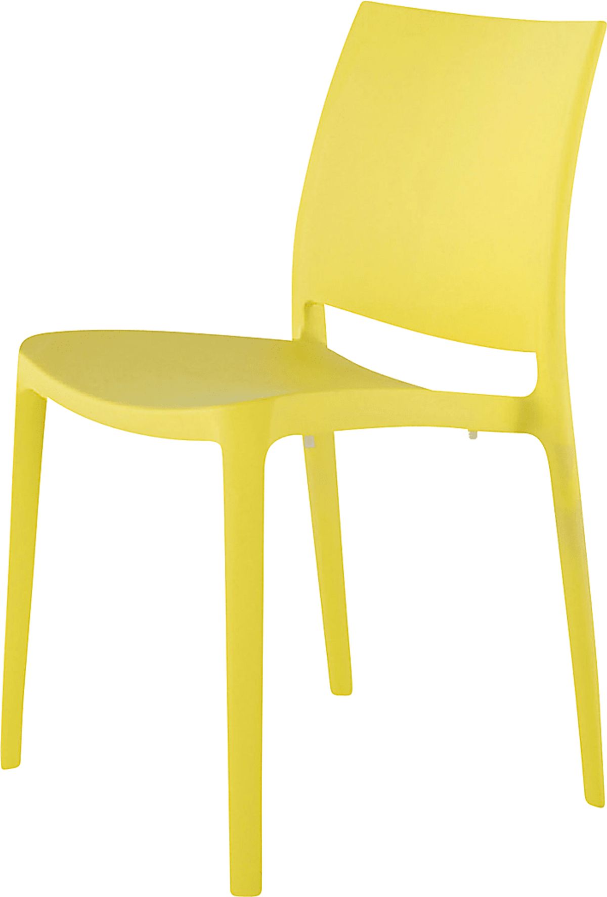 Lagoon Sensilla Yellow Synthetic Fabric Outdoor Dining Chair Rooms to Go