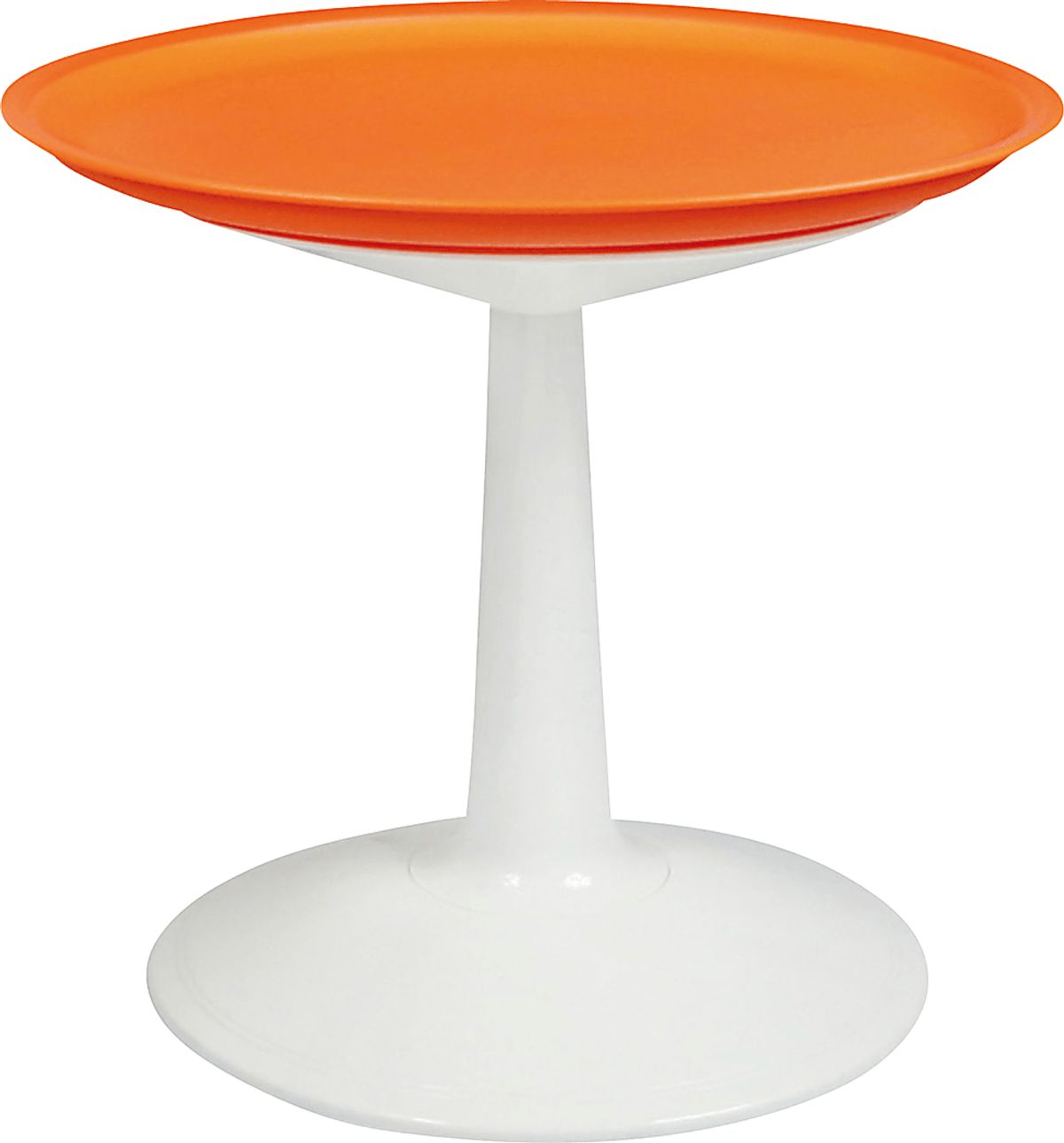Lagoon Sprout Orange Colors Synthetic Fabric Outdoor Side Table Rooms