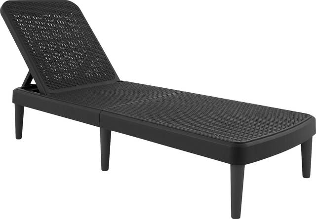 Lagoon Tahiti Black Outdoor Chaise Lounge - Thumbnail - Image 1