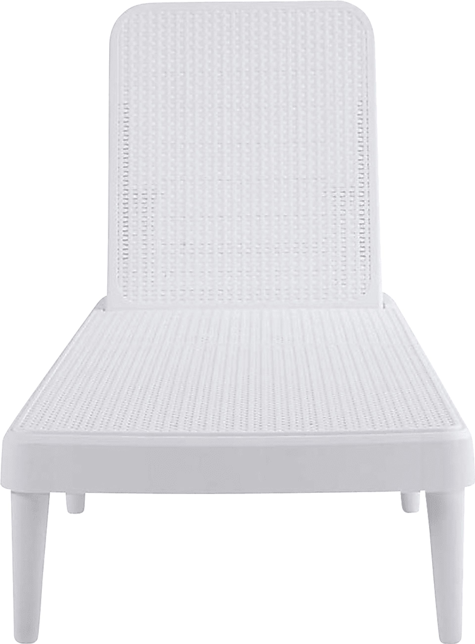 Lagoon Tahiti White Outdoor Chaise Lounge - Image 3
