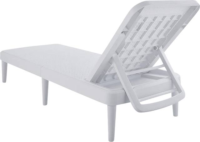 Lagoon Tahiti White Outdoor Chaise Lounge - Thumbnail - Image 3
