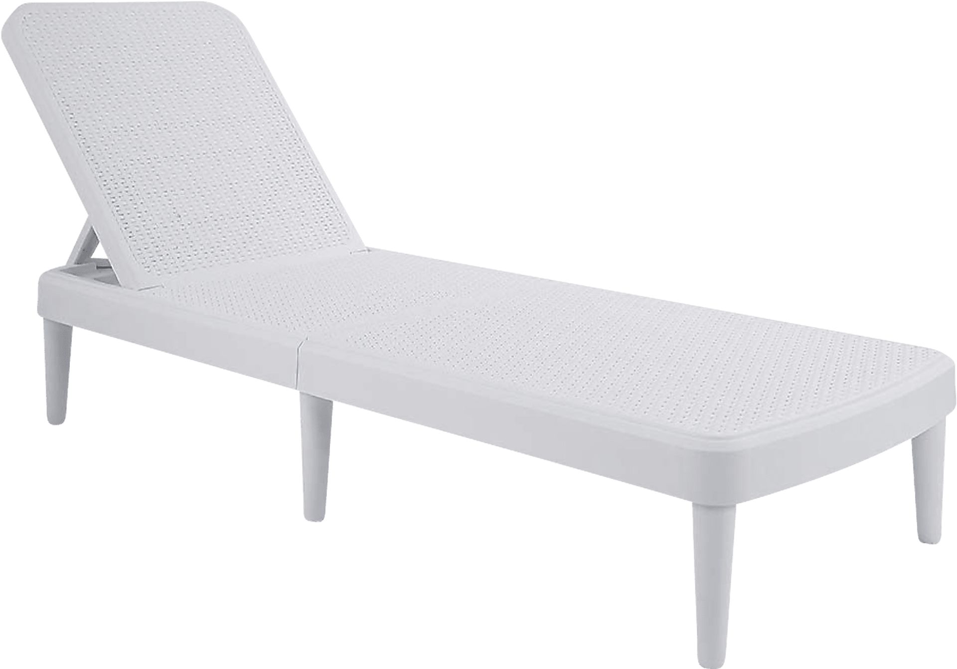 Lagoon Tahiti White Outdoor Chaise Lounge - Image 1