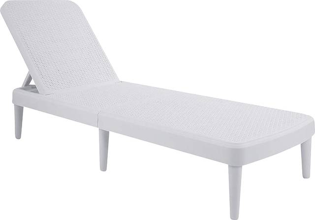 Lagoon Tahiti White Outdoor Chaise Lounge - Thumbnail - Image 1