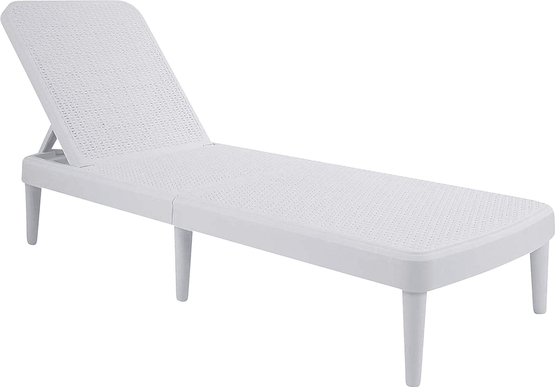Lagoon Tahiti White Outdoor Chaise Lounge - Image 1