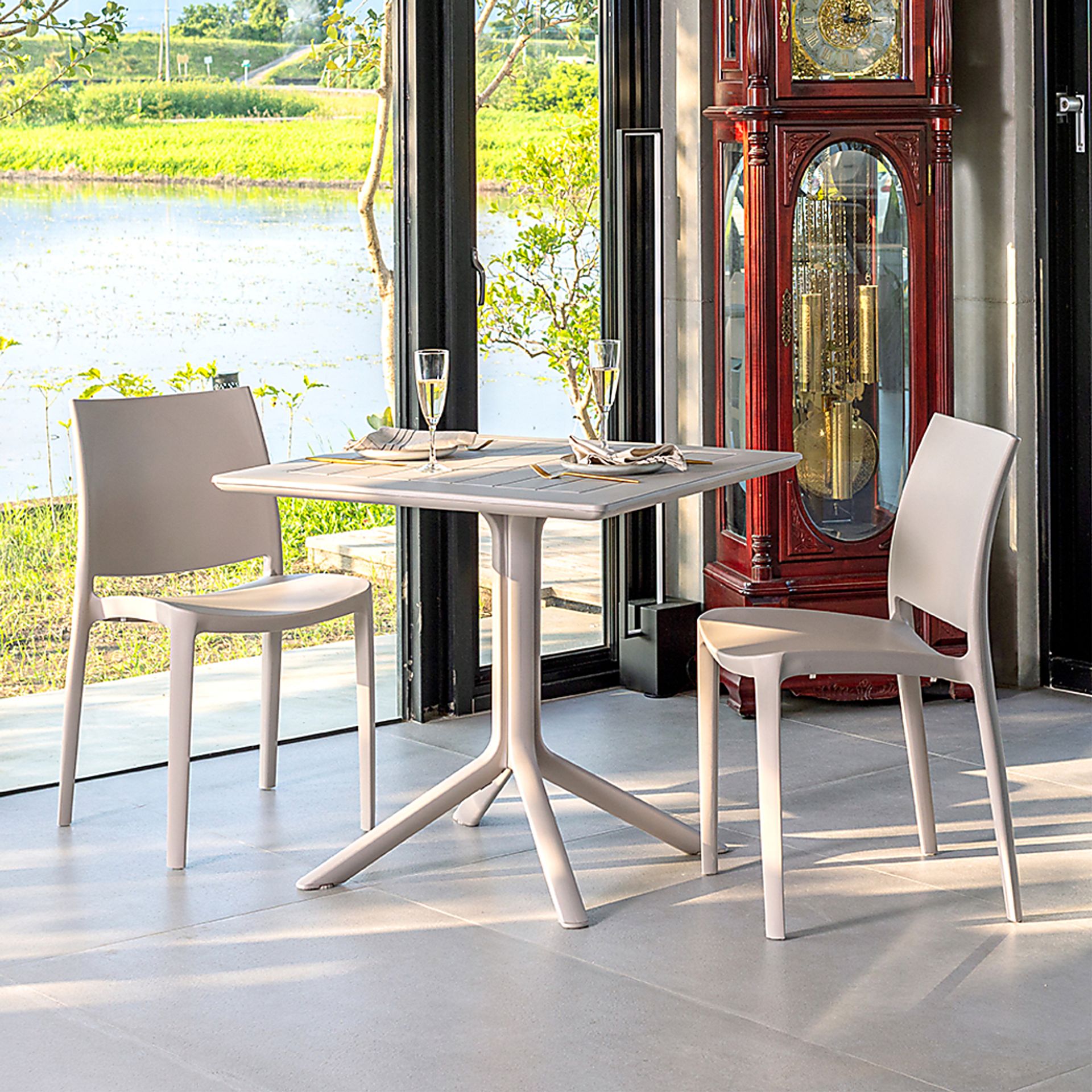 Lagoon Venice Beige Outdoor Dining Table - Image 2