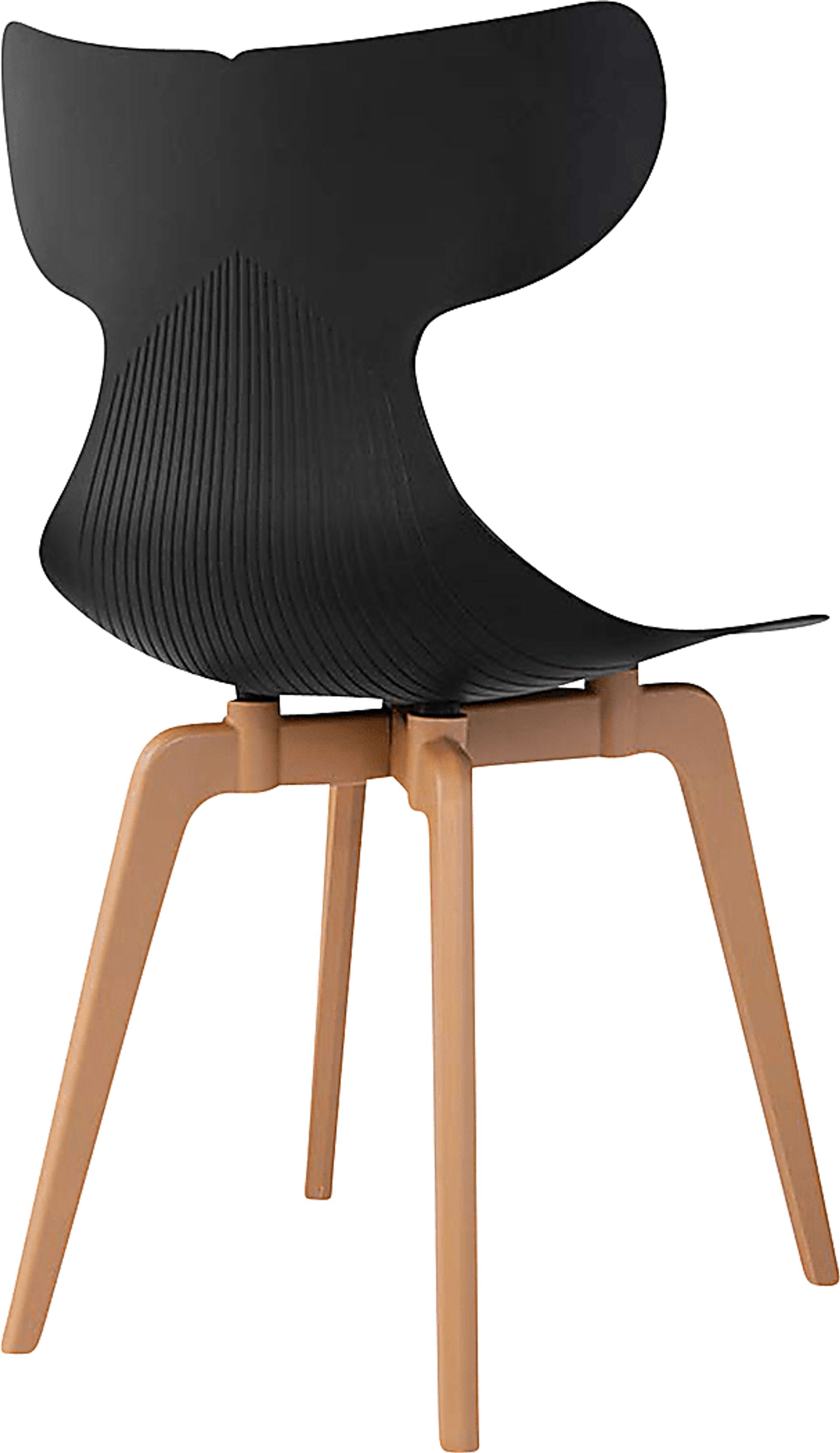 Lagoon Whale Black Dining Chair, Set of 4 - Image 4