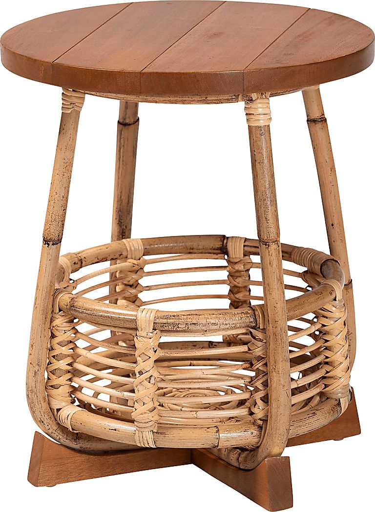 Lagoonfly Light Brown End Table