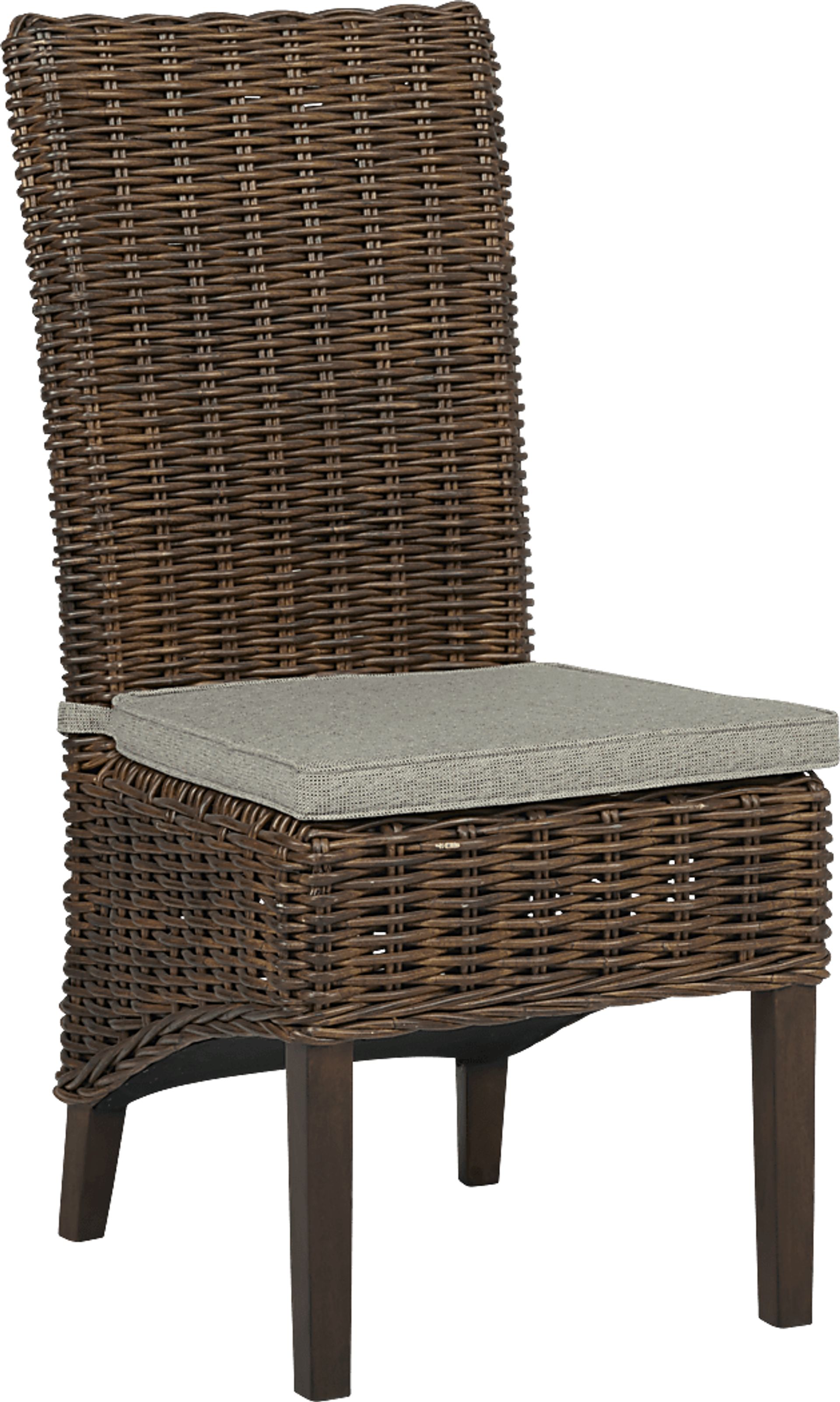 Lagrange Brown Rattan Side Chair - Image 1