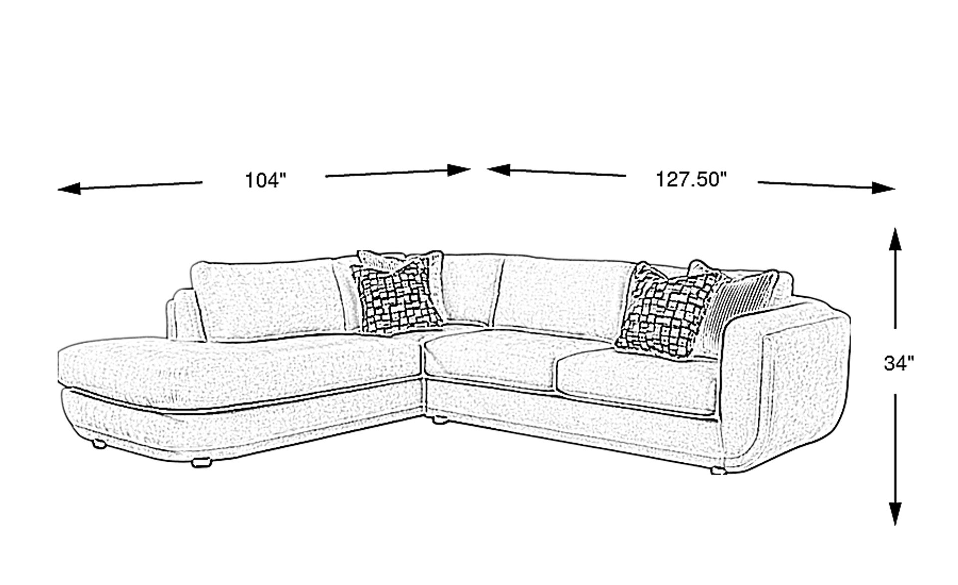 Dimension Image. Please refer to the Dimension Tab on this page for dimension details.