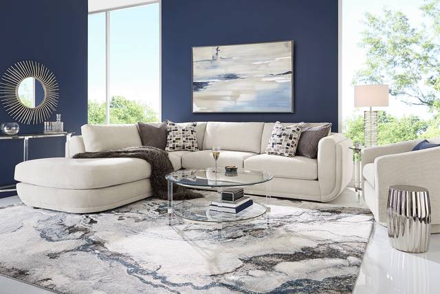 Laguna Hills Dove 5 Pc Sectional Living Room - Thumbnail - Image 1