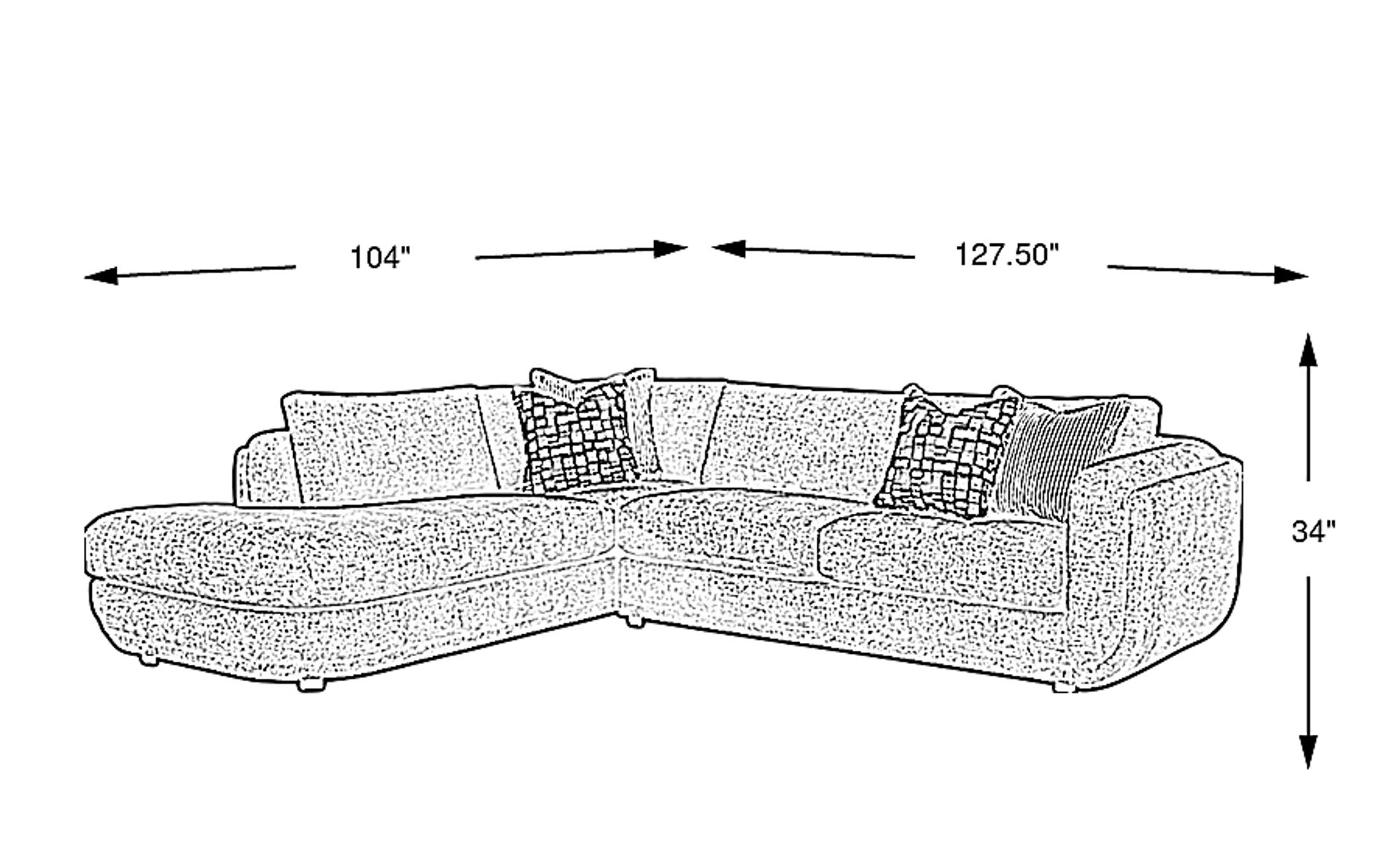 Dimension Image. Please refer to the Dimension Tab on this page for dimension details.