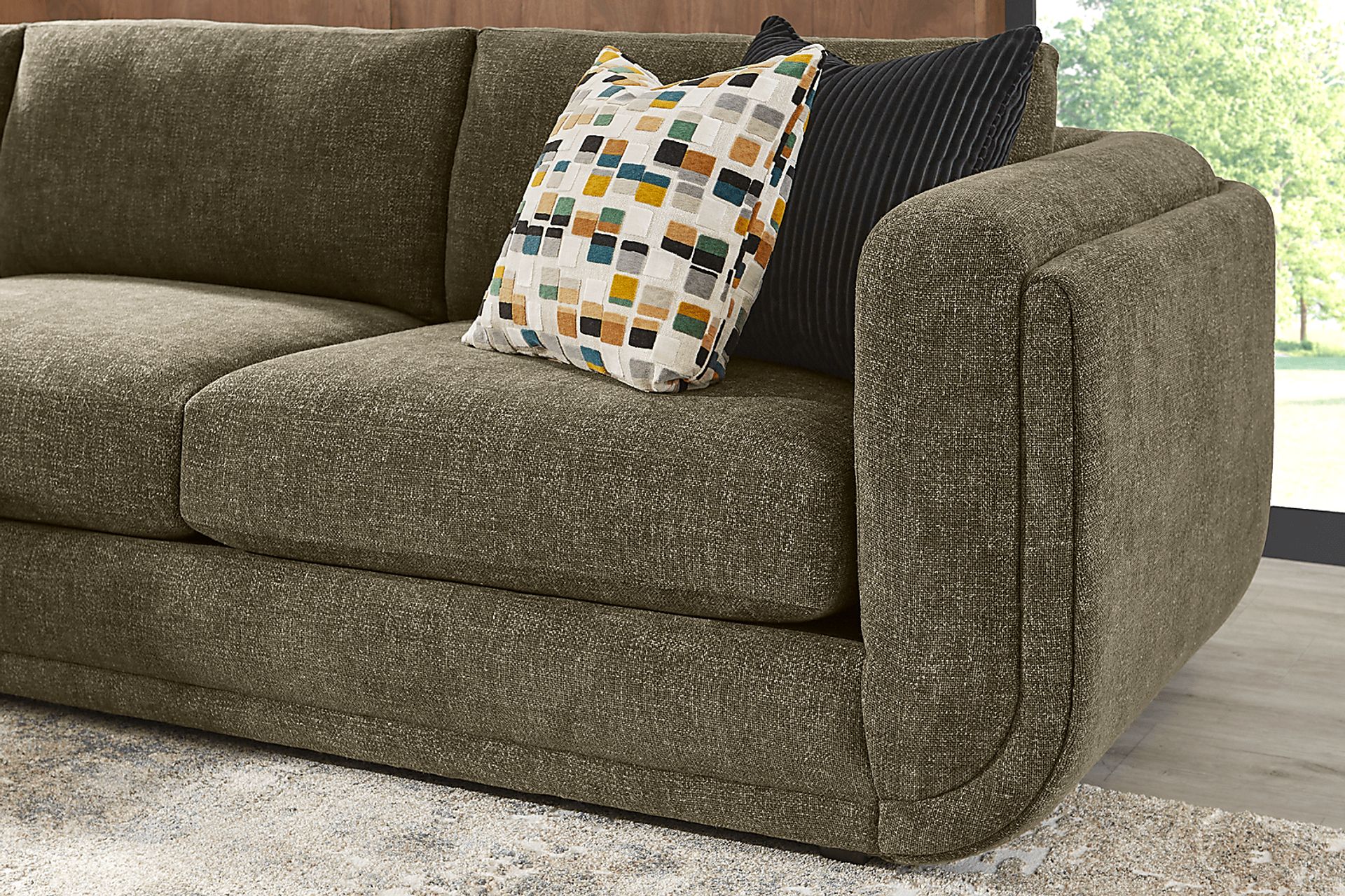 Laguna Hills Olive 2 Pc Sectional - Image 6