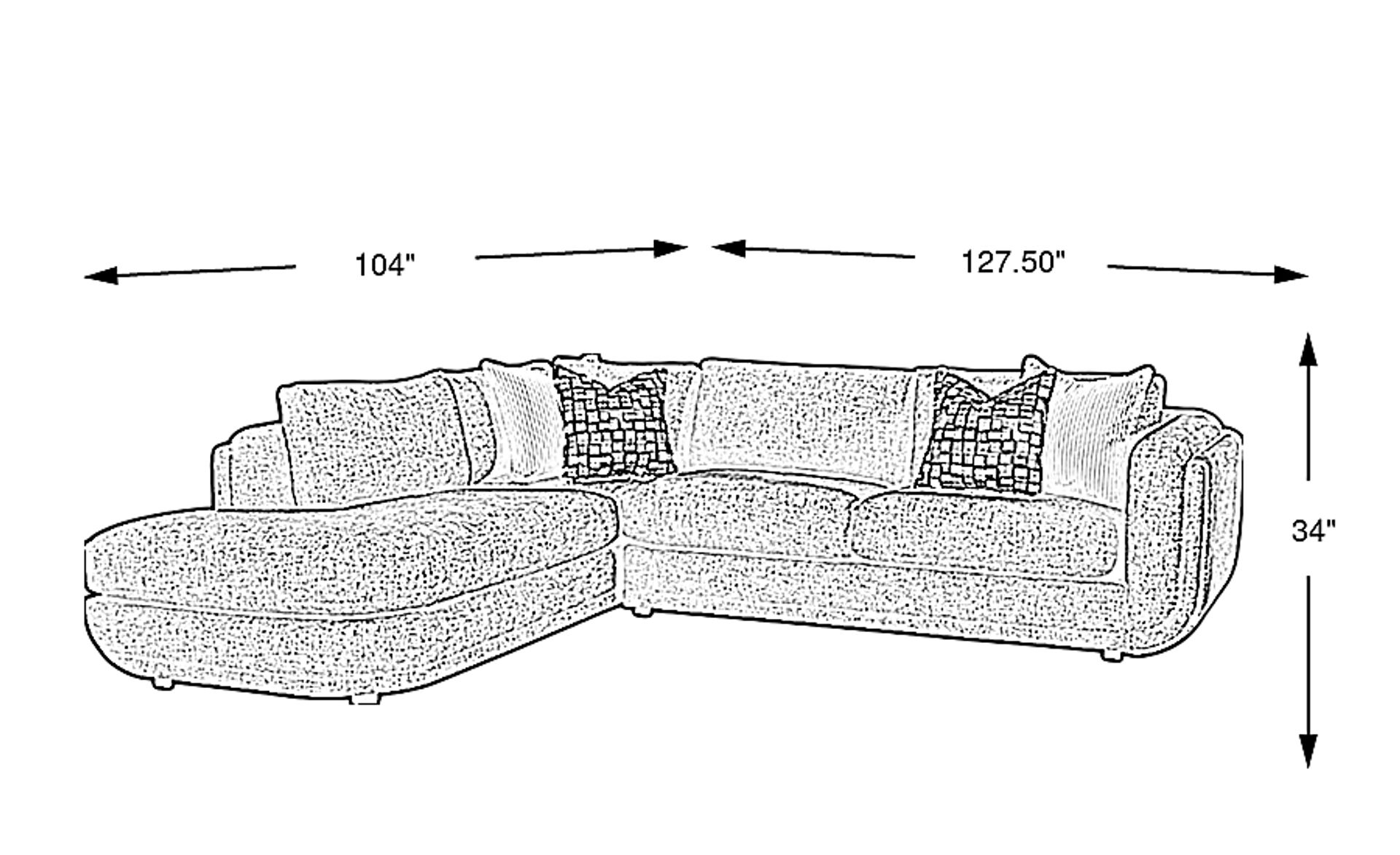Dimension Image. Please refer to the Dimension Tab on this page for dimension details.