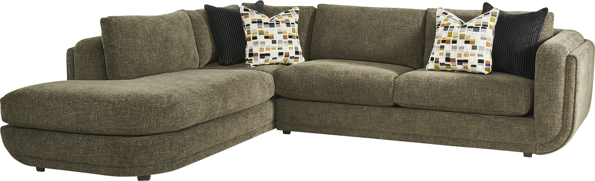 Laguna Hills Olive 2 Pc Sectional - Image 1