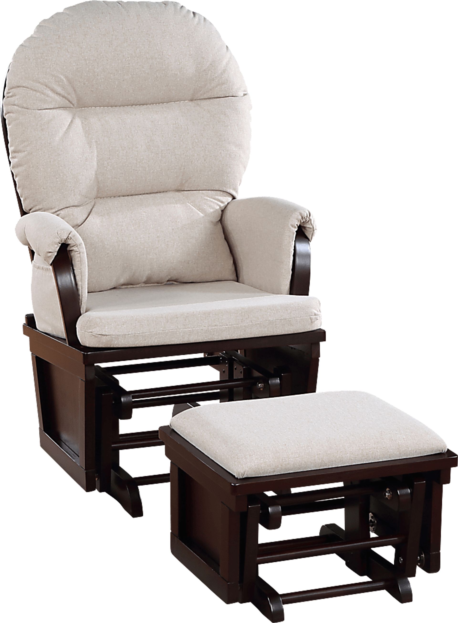 Nursery Lahapre Latte/Espresso Glider Ottoman - Image 1