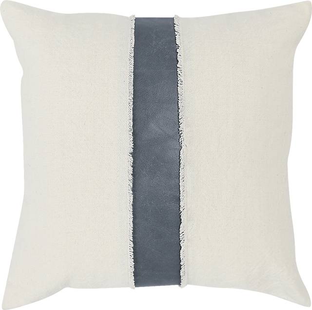 Laiene Ivory/Blue Accent Pillow - Thumbnail - Image 1