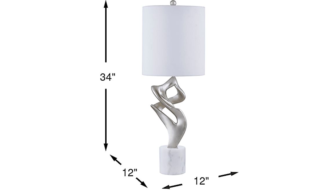 Laight Hollow Silver Table Lamp