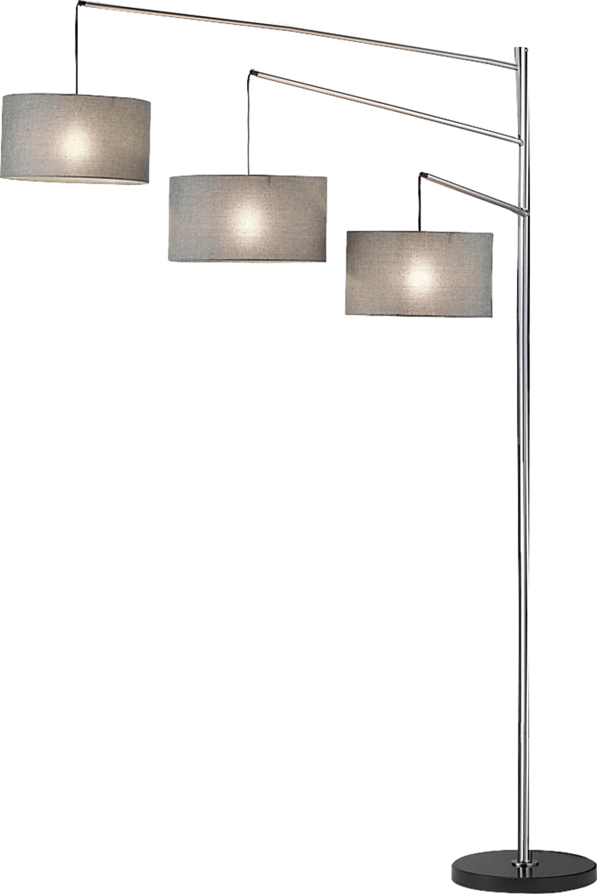 Laina Silver Floor Lamp - Image 1